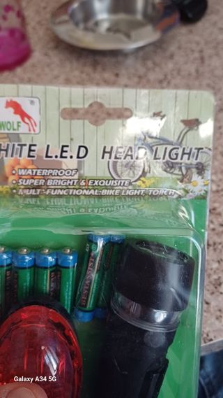 torcia a led con luce per bicicletta