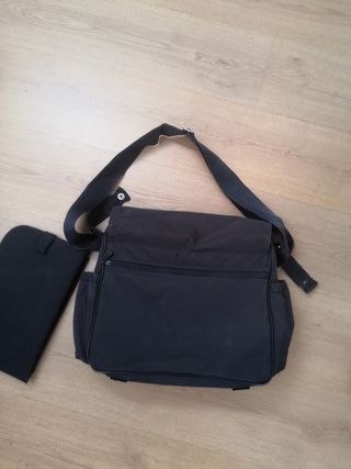 Bolsa carrito con cambiador azul marino