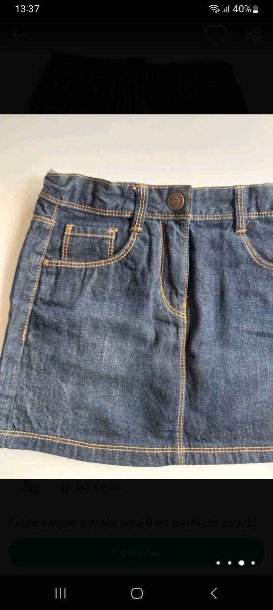 Falda vaquera niña