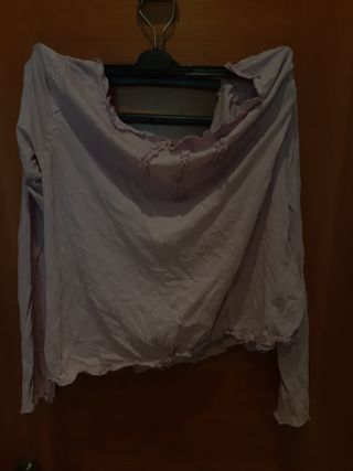 camisa panadera gomas morado claro talla L