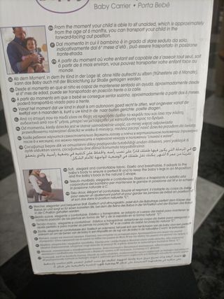 Mochila porta bebés kanguro