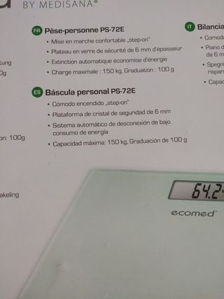 Báscula digital ecomed PS-72E
