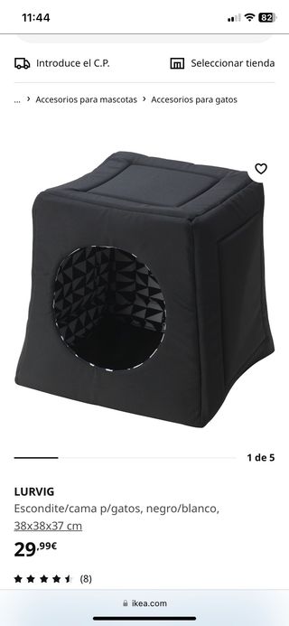 cama mascota perro o gato ikea