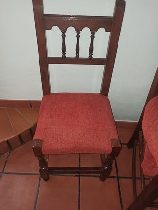 Sillas vintage de madera de pino