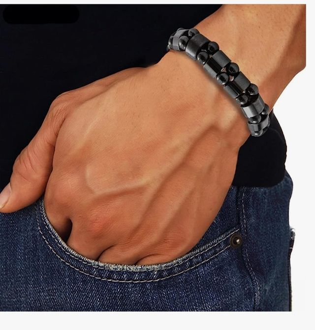 bracciale nero in  ematite minimo 10 pezzi