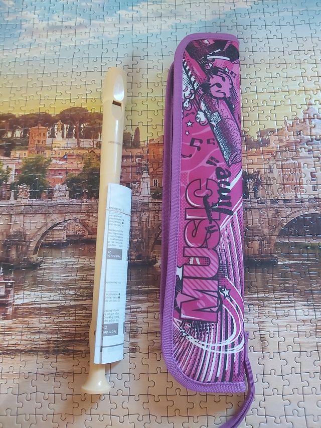 Flauta y funda 