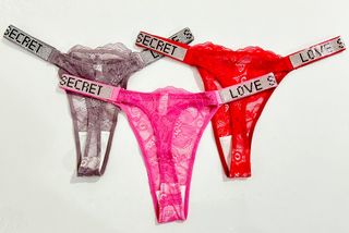 SET 3 Braguita Tanga Sexy Elegante con brillante