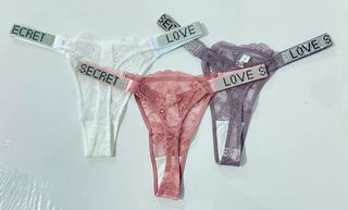 SET 3 Braguita Tanga Sexy Elegante con brillante