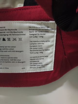 Mochila portabebés Manduca