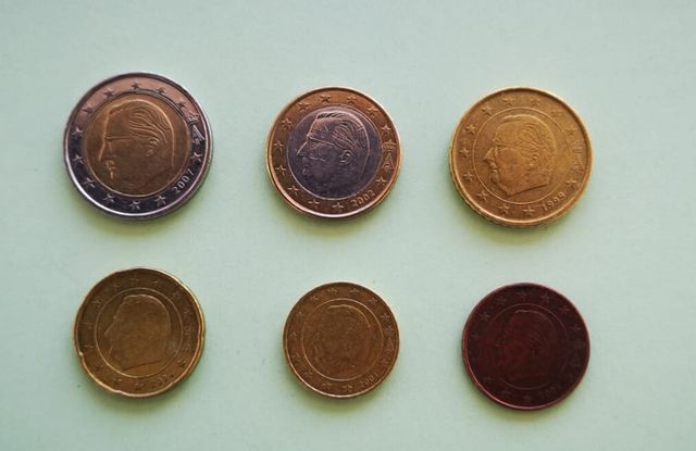 Lote monedas de euros Bélgica