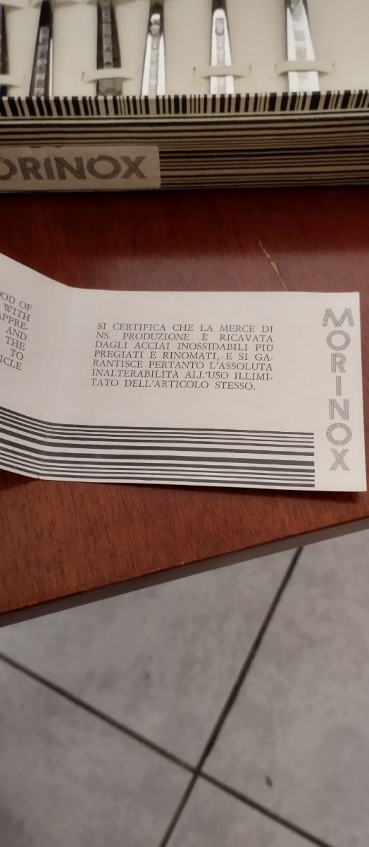 Set posate da dolce Morinox vintage