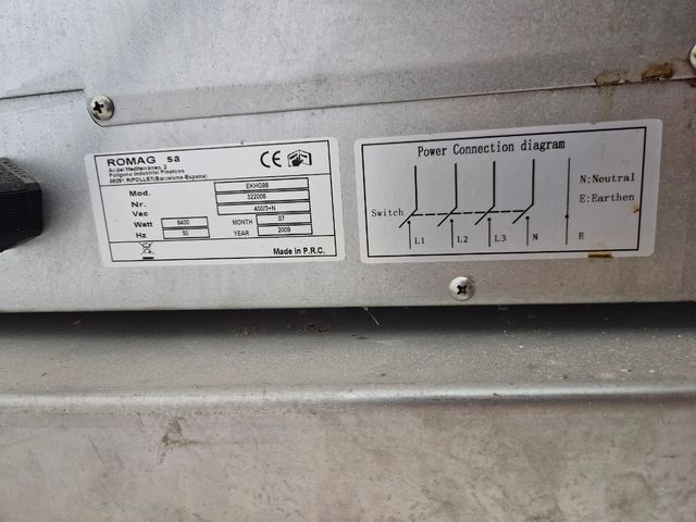 Horno industrial +mueble inox