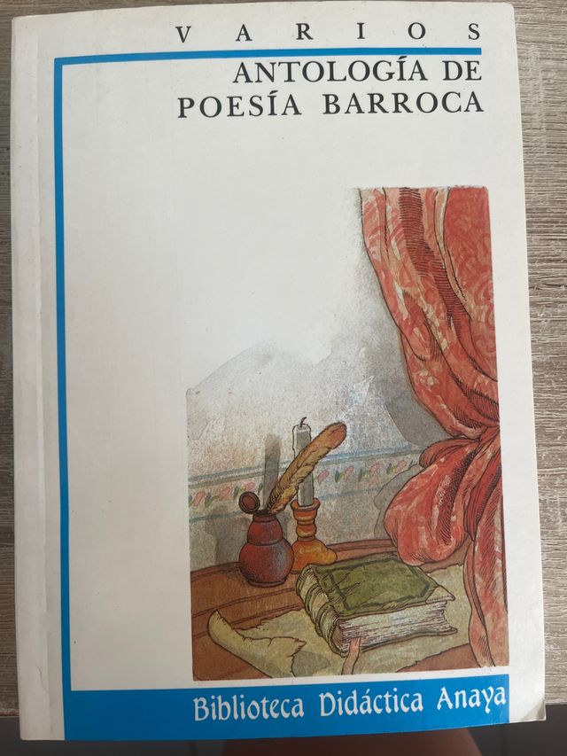 Libro Antología de poesía barroca