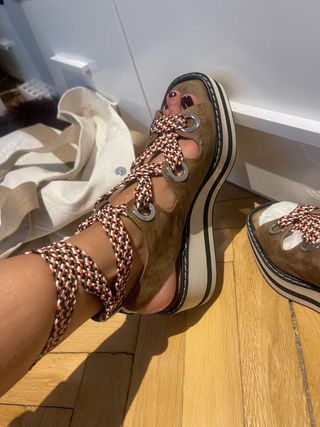 Sandalias Uterque  marrón talla 39 
