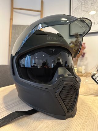 Casco moto ICON Airflite Rubatone Negro Mate