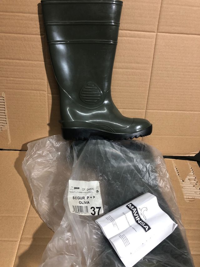 botas de agua punta hierro