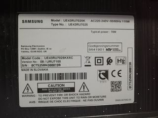 BOTON ENCENDIDO+ IR BN96-48730 SAMSUNG UE43RU7025K