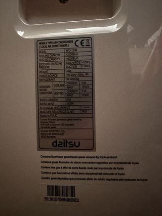 Aire acondicionado/bomba calor portátil