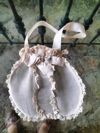 Bolso antiguo de comunión, horganza.