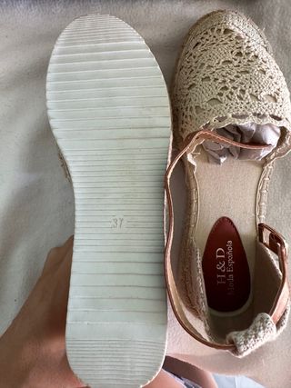 Sandalia para Mujer con Cuña de Yute