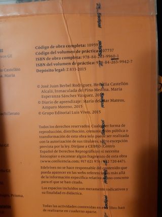 Lengua castellana y literatura 1° Bachillerato