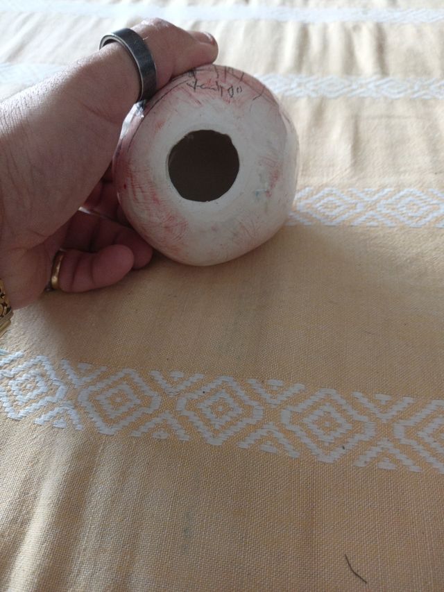 Porta candela in porcellana 