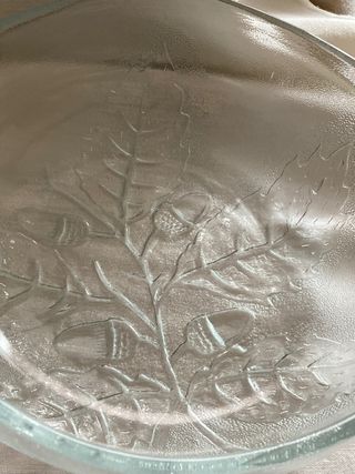 Frutero de cristal tallado