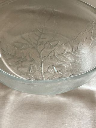 Frutero de cristal tallado