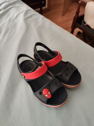 sandalias espiderman