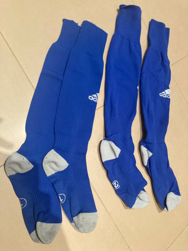 Medias futbol azul niño