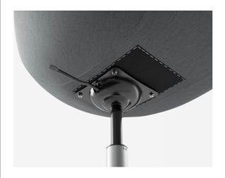 Silla con ruedas gris Ikea Skruvsta 