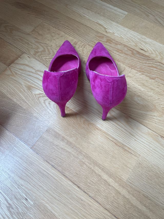 Zapato rosa lolita blu