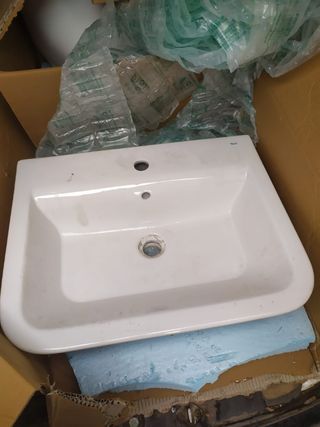Elementos para baño bidé y lavabo +pie