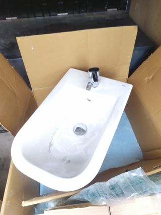 Elementos para baño bidé y lavabo +pie