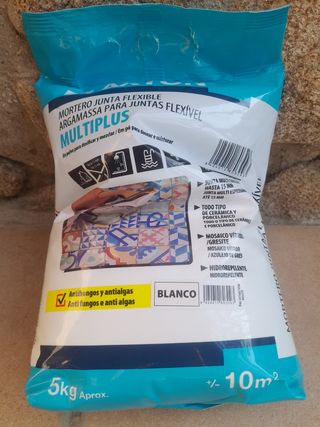 saco de 5 kilos de lechada blanca