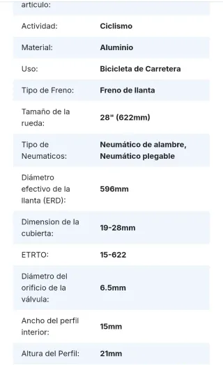 Ruedas bicicleta de carretera
