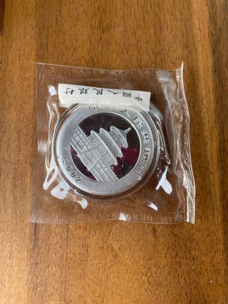 Panda Chino 2002 Moneda de plata