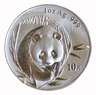 Panda Chino 2003 Moneda de plata