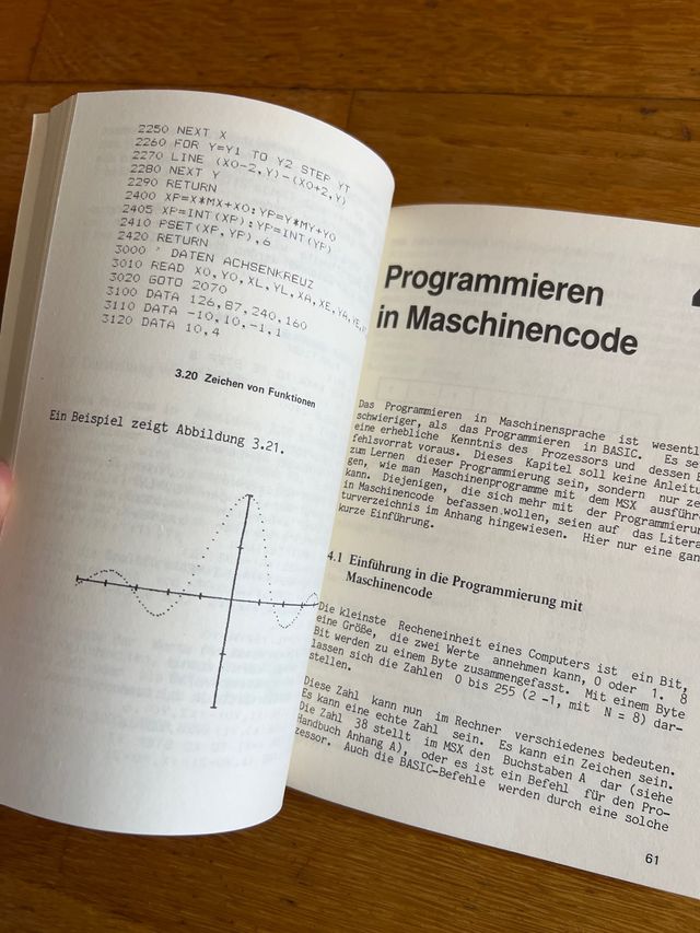 Libro MSX Programmieren in BASIC... en alemán