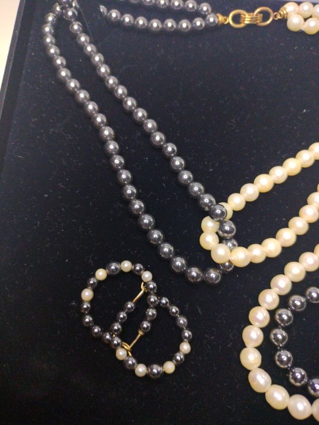 conjunto collar ,pulsera y pendientes