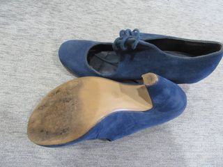 Zapatos azules de tacón