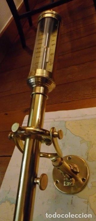 barometro bronce de barco pieza rara y escasa