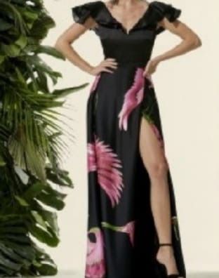 Vestido largo negro fiesta