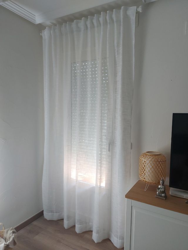 vendo cortina blanca NUEVA