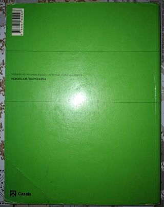 Libro Química de 2° de Bachillerato Casals