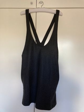 vestido peto cuadritos Zara