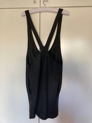 vestido peto cuadritos Zara
