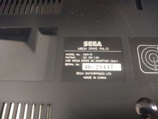 Consola Sega Mega Drive 3 salidas 