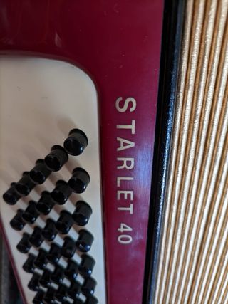 Acordeón Hohner Starlet 40 con correa de cuero