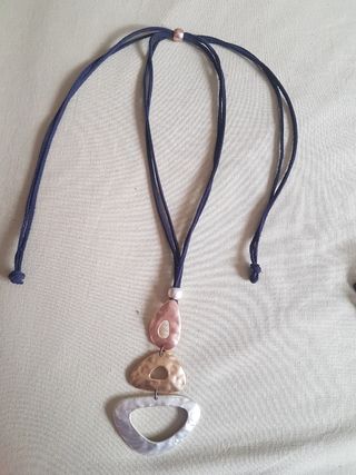 colgante y pendientes plata